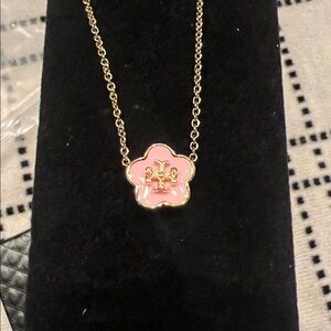 Tory Burch Kira Flower Pendant Necklace